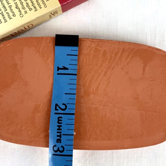 JBK Small Bread Warmer Pottery Ceramic Redware Tile 3 x 5 inches Original Box - Picture 7 of 9